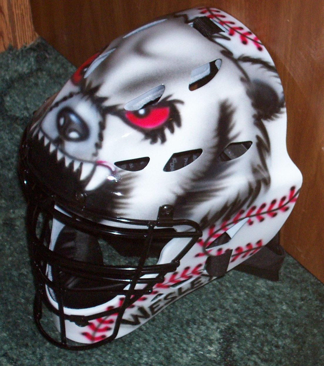 Catchers Helmet Airbrush