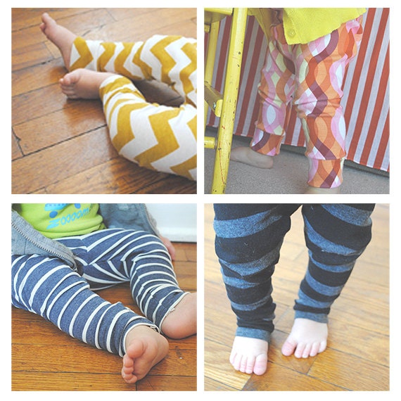 Baby Leggings MADE TO ORDER Yellow and Lime Green Camo