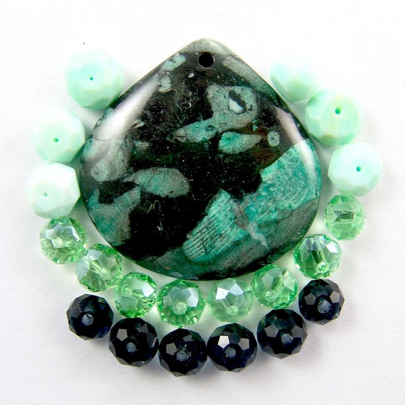 black and green jasper black and green jasper