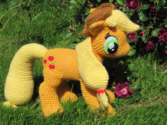 - heart little pattern plush crochet NerdyKnitterDesigns Pony by Applejack My Etsy Little Pattern on