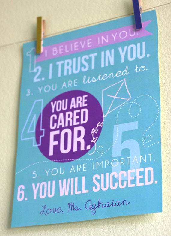 Printable classroom poster - Encouragement Kite - Elementry school ...