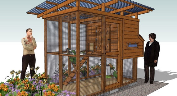 Chicken Coop Plans and Material List (3-5 chickens)