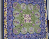 Pansies and Parasols Wall Hanging/Table Topper