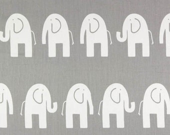 Ships Same Day Grey Elephant Fabric - Premier Prints Ele Storm Grey - 5 Yards
