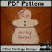 PDF Pattern for Cow Mug Rug Cow Mini Quilt Pattern Animal