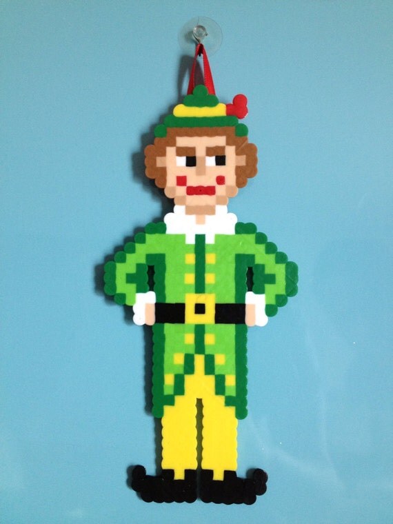 Items similar to Buddy the Elf from Will Ferrell's Elf Perler Bead