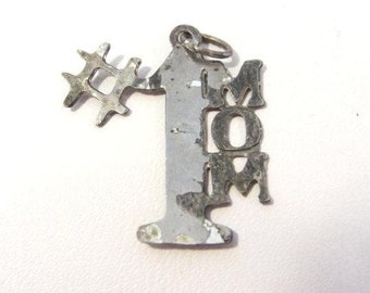 Vintage Sterling silver MoM pendant