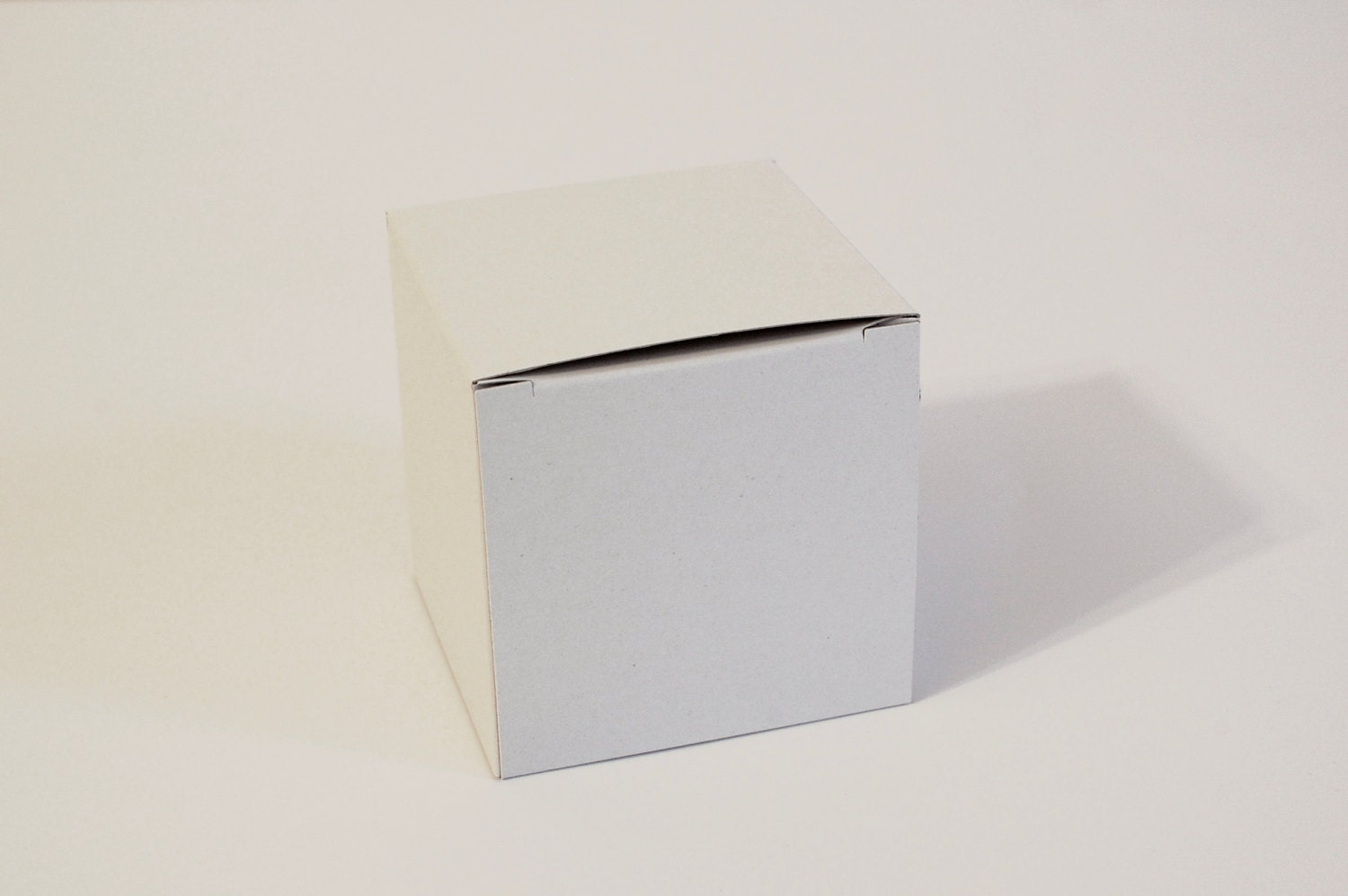 10 White Gray and Kraft Gift Boxes 3.94x3.94x3.94 I Cube