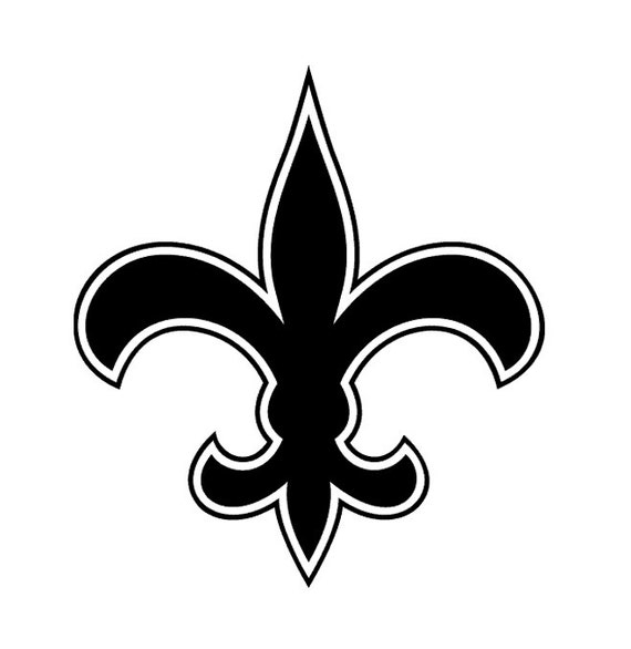 2-Pack New Orleans Saints Fleur De Lis Decal 24 by DecalSource