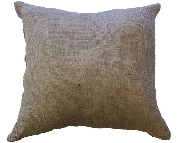 2 Burlap Cushions 20
