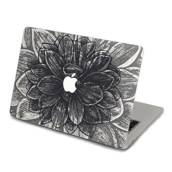 Big Flower macbook pro decal macbook air by freestickersdecal