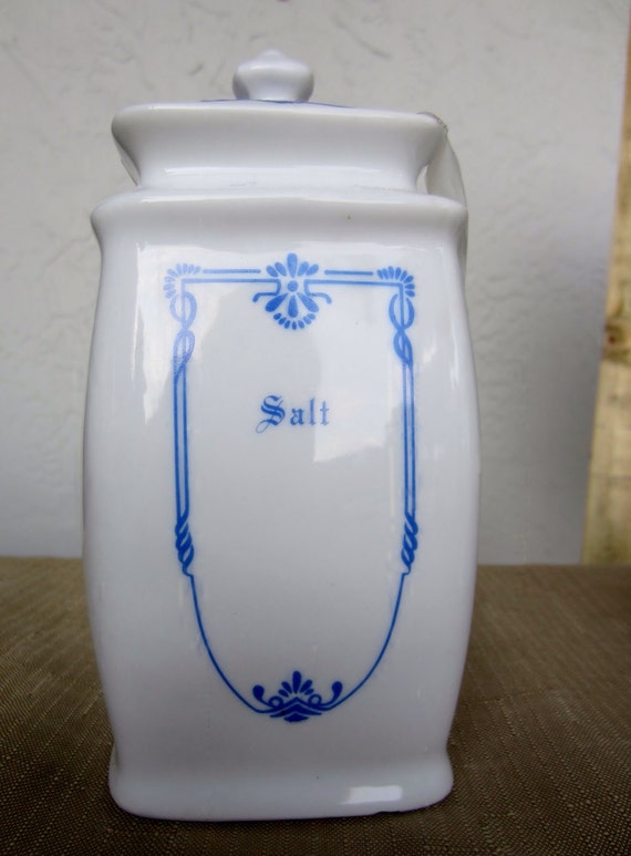 Set of 12 Antique Porcelain Spice Jars