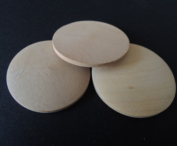 Unfinished wood circles