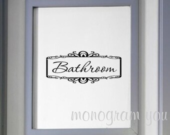 Bathroom Wall Decals bathroom decal | etsy Bathroom Wall Decals bathroom decal | etsy