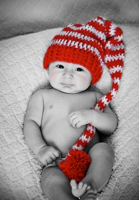 Items similar to Longtail Elf Hat Pattern Crochet ...