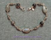 everyday elegant and romantic labradorite bracelet 7.5 inch wire wrapped with argentium silver wire