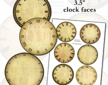 Unique printable clock face related items | Etsy