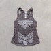 Women's tank top - racer back tank top - boho screenprint on tri-blend American Apparel tank - The Nomad by Blackbird Tees