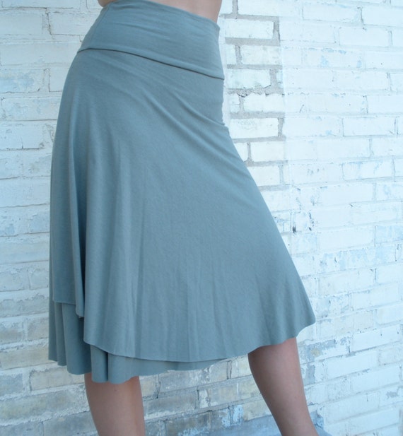 Organic Cotton & Bamboo Adjustable Waist Skirt