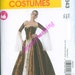 McCalls 6343 Renaissance Skirt Top Dress Goth Wedding GORGEOUS Sizes 6-8-10-12 Corset Top and Upper Sleeves