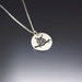 Owl Necklace - Etched Silver Pendant