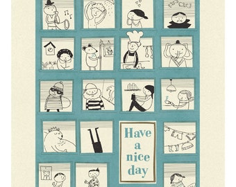 The magic house print