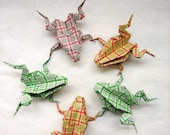 ORIGAMI - 5 Jumping Frogs