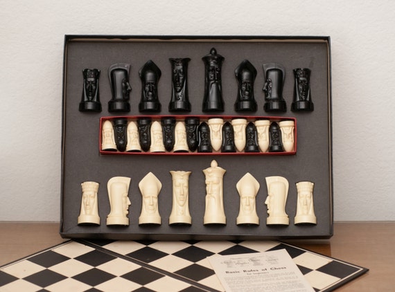 Vintage Gothic Chess Set by Peter Ganine with by rainydayswapmeet