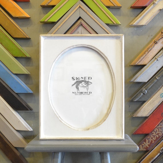 8x10 Oval Opening Picture Frame with Rounded by signedandnumbered