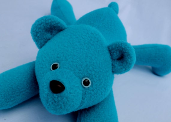 big teal teddy bear