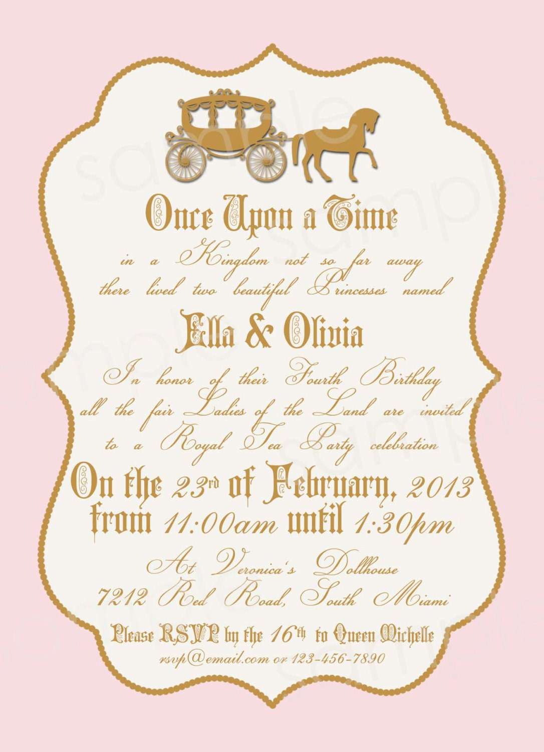 Royal Princess Invitations 8