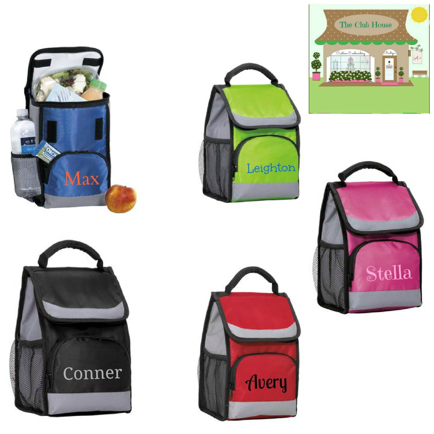 Personalized Insulated Baby Bottle Bag Day Care Lunch Cooler