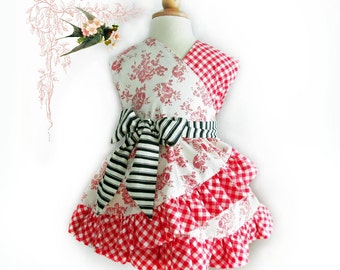 Instant Download PDF Sewing Pattern Toddler / Girl Wrap Dress 12 18 month 2 3 4 5