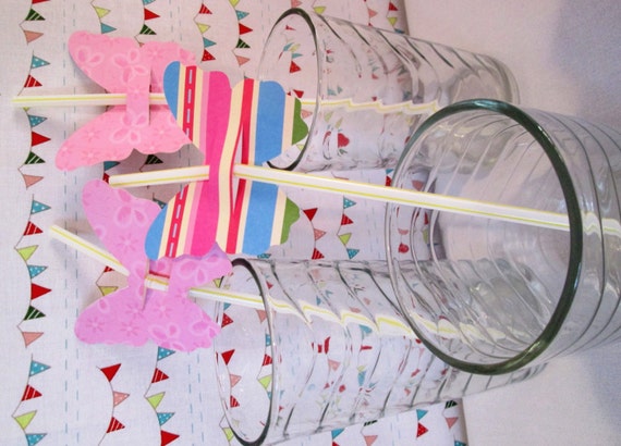 Straw Favors for Wedding Bridal or Baby Shower Birthday Party Bar Mitzvah Fourth of July or a BBQ Il_570xn