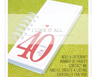 Things We Love About You Birthday Anniversary Engagement Deployment . Romantic Coupon Book Mini Album Gift Him 20 30 40 50 55 60 70 75