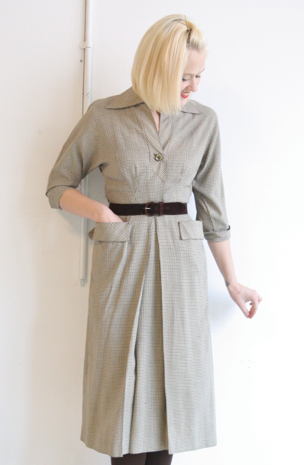 1940s Dress // vintage 1940s dress // Pat by dethrosevintage
