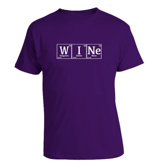 shirt periodic table etsy Shirt Tshirt // Tee Wine Wine Wine Table Wine // // Periodic Wine