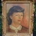 Woman Portrait Painting. Alicia Fiene. Listed Artist. Vintage 1940s/1950s. Mid Century. Framed.