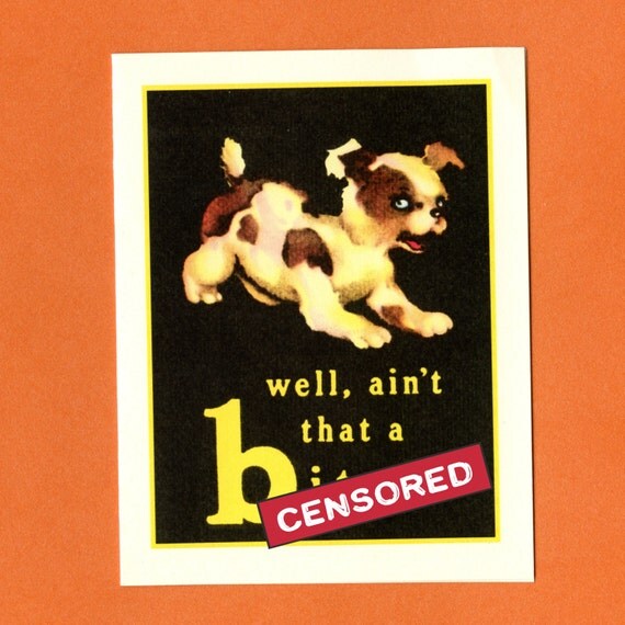 Ain T That A B Tch Funny Greeting Card Retro By Seasandpeas