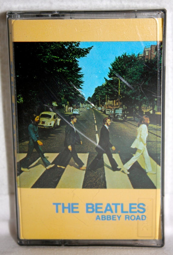 Vintage The Beatles Abbey Road Cassette Tape by gifthorsevintage