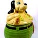 Cute Vintage Cookie Jar - Hunting Dog - He even has a hat