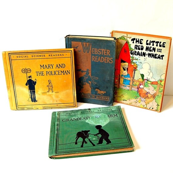 1920s 1930s Childrens Illustrated Books Vintage Supply