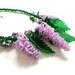 SALE Green Lilac Necklace, Spring Lilac Flower Necklace, Seed bead Necklace
