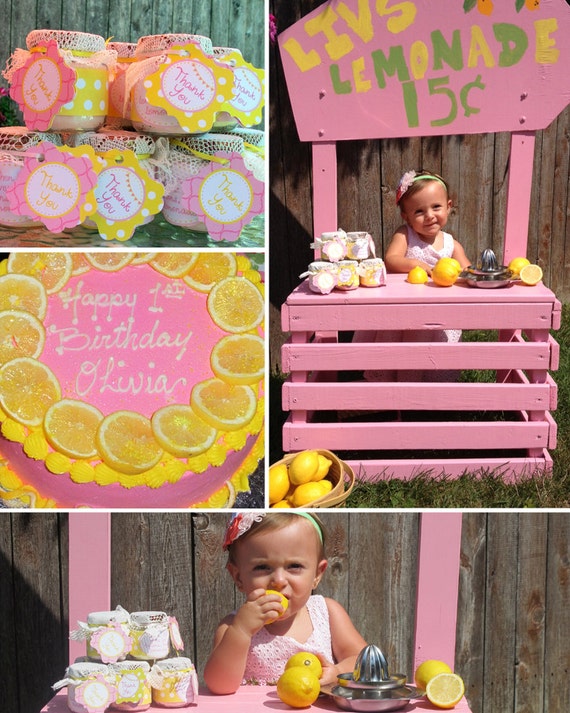 Lemonade Party - Pink Lemonade Birthday - PRINTABLE Personalized Package - Girls Birthday Party Il_570xn
