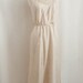 Vintage Haute Couture Designer - Halter Dress / Silk Bridal / Open Back / Deep Plunge Neckline - V Neck