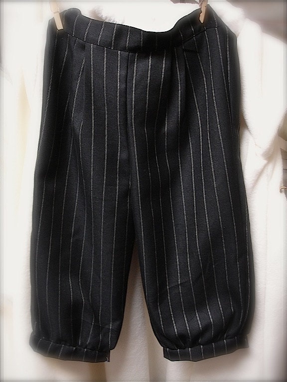 black pinstripe knicker pants for little boys knicker pants