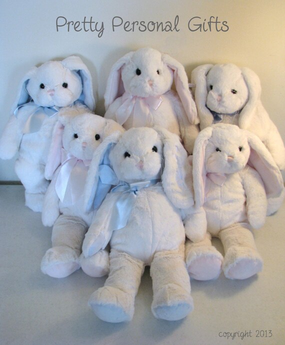 personalized stuffed easter bunny
