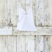 Snow White Babydoll Tank Top upcycled white cream velour banana republic tank eco friendly white summer spring