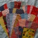 40 Vintage Cotton Fabric Remnant Strips for Quilting, Sewing, Garlands, Hair bows, Doll Clothes, Crafts.