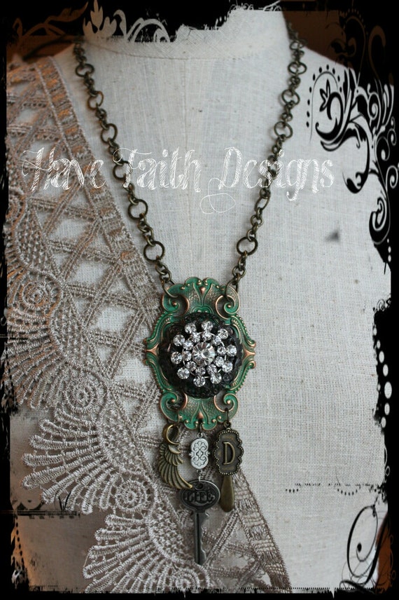 Ornate Initial necklace